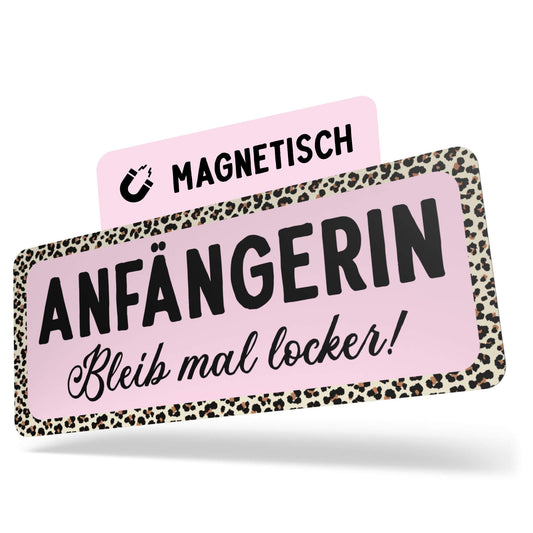 Fahranfängerin Magnet-Schild Fahranfänger Aufkleber magnetisch